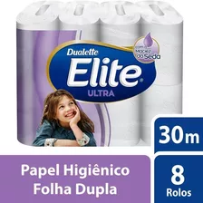 Papel Higienico Folha Dupla Elite Ultra 8 Rolos