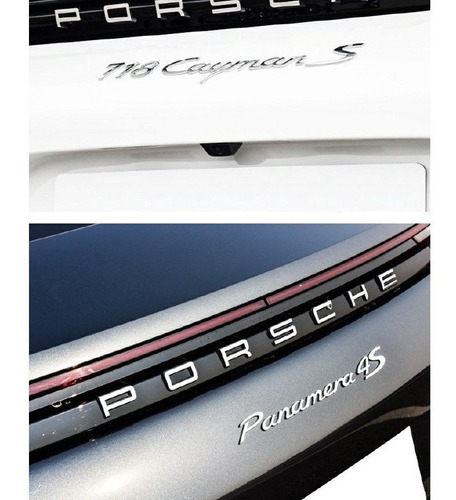3 Pz Pegatina Logotipo De Porsche 718 Cayman Logotipo 911 Foto 10