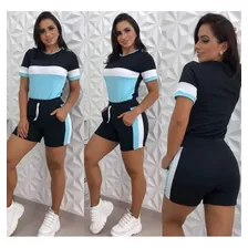 Conjunto Feminino Short E Blusa Plus Size Promoção