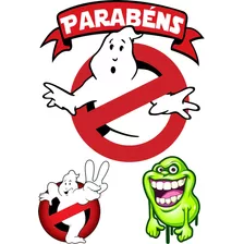 Topo Topper De Bolo Caça Fantasmas Ghostbusters