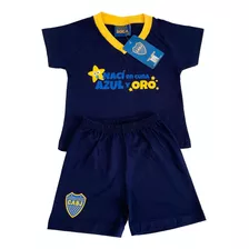 Conjunto De Bebé Boca Juniors Producto Con Licencia Oficial 