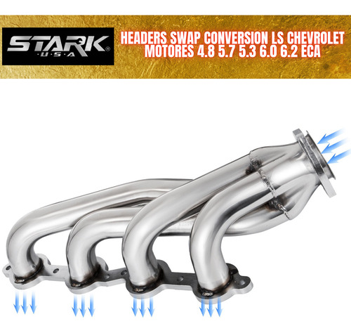 Headers Swap Conversion Ls Chevrolet 4.8 5.7 5.3 6.0 6.2 Eca Foto 3