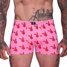 Cueca Masculina Boxer Estampada Microfibra Poliamida Premium