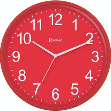 Reloj De Pared Rojo 26 Cm - Herweg - 660111269