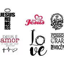 Estampas Gospel Evangélicas Vetores Sublimação Em Corel +200