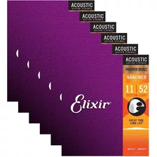 Elixir 16027 Acoustic Pb Nano Custom Light 11-52 (paquete De