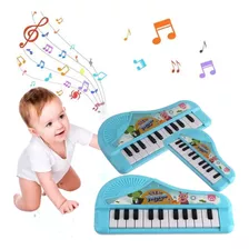 Piano Teclado Musical Infantil Sons Luz Eletrônico 25 Teclas