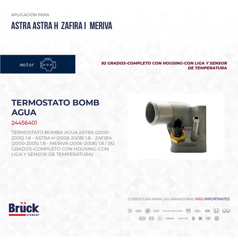Termostato Bomba De Agua Completo Astra Zafira 1.8 Lt Foto 3