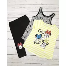 Conjunto 3 Piezas Disney Minnie Mouse Xs, S, M Y L