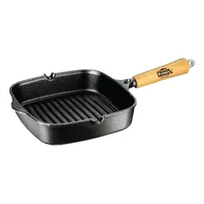 Frigideira Cook Grill 23,5 Cm Cabo Madeira Panela Mineira