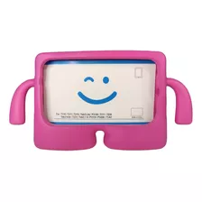 Capa Tablet 7 Polegadas Universal Infantil Emborrachada Cor Rosa-pink Bracinho