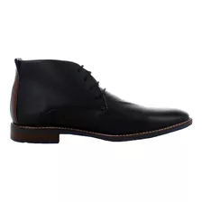 Lugo Conti Botin Casual Negro/cafe Para Hombre 79221