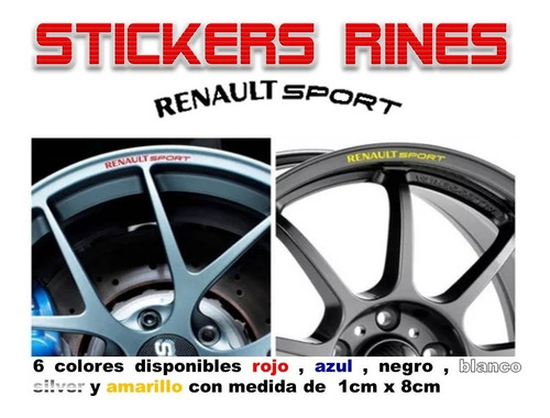 Stickers Para Rines Renault Clio Sport Progresivos Euro Bbs Foto 4