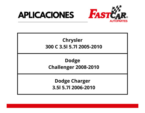 2 Amortiguador Delanteros Dodge Charger 3.5l 5.7l 20062010 Foto 3