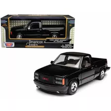 1/24 Gmc Sierra 1992 Motormax Color Negro