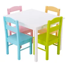 Juego De Mesa Y Silla Para Niños Muebles Preescolares