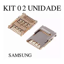 Leitor Slot Chip + Micro Sd Samsung G530 J2 J3 J5 J7 2peças