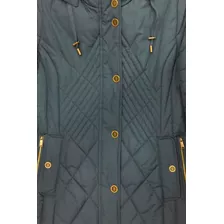 Campera Mujer Impermeable Abrigada Capucha Desmontable 18170