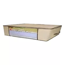 Caja Organizadora Guarda Mantas Ropa Con Cierre 105x45x15 Cm