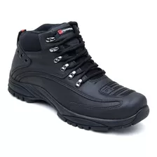 Coturno Masculino Motoqueiro Bota Conforto Resistente Urbano