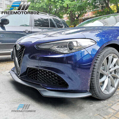 Fit 17-21 Alfa Romeo Giulia Pp Front Bumper Lip Splitter Zzg Foto 4