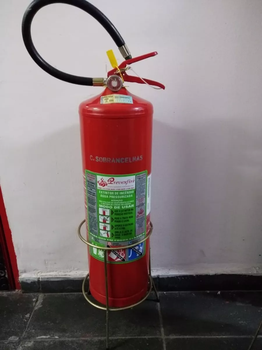 Extintor Vazio, Agua Pressur. 10 Kg C/ Suporte De Chao