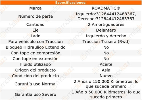 Kit 2 Amortiguadores Del Hidrulicos S10 Blazer Rwd 83/93 Foto 3