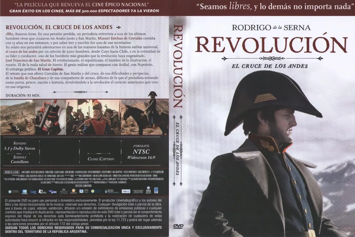 Revolución. El Cruce De Los Andes ( San Martin) Dvd