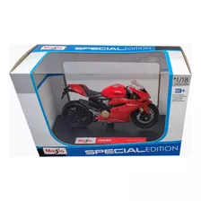 Moto A Escala 1:18, Ducati 1199 Panigale, 12cms Largo, 