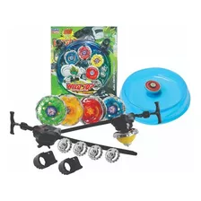 4 Beyblade Metal Led Lançador Arena Brinquedo Pião Promoção