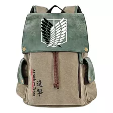 Attack On Titan Anime Canvas Backpack High Quality Gift