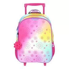 Chenson - Mochila Carrito Happy Girl Rink Primaria Grande Color Rosa Chicle