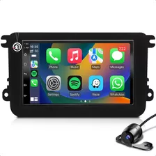 Kit Som Carro Aparelho Automotivo Carplay Android + Moldura