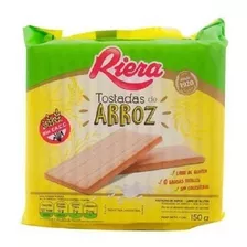 Tostadas Riera Arroz Sin Tacc 150 Grs X 18 Unidades