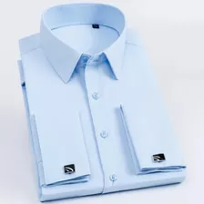 Camisa De Vestir A Rayas Para Hombre, Camisas Francesas Para