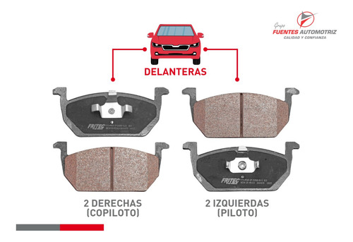 Kit Pastillas Freno Delanteras Vw T-cross 2020 2021 Cermica Foto 2