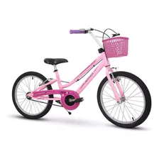 Bicicleta De Passeio Infantil Nathor Bella Freios V-brakes Cor Rosa Com Descanso Lateral