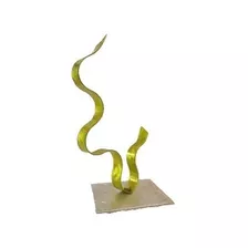 Jorge Calvo Escultura Metal Art Amarilla Chi 33 X 15 X 19 Cm