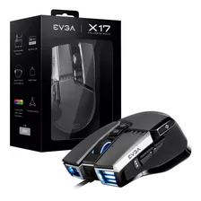 Mouse Gamer Ergonomico Evga X17 Wire Retail Gris