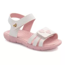 Papete Sandália Infantil Tictac Klin Meninas Velcro Escolar