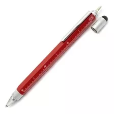 Bolígrafo Monteverde Tool Pen Rojo Lapicera Multifuncion