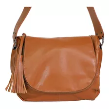 Bolsa Feminina Couro Legítimo Tranversal Descolada Fashion