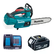 Motosserra Makita Duc254zc 18v + 1 - Bl1850 + 1 - Dc18sd N.f Cor Azul 110v/220v