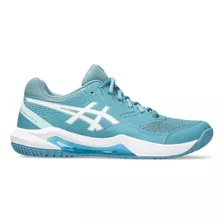 Tenis Asics Gel Dedicate 8 Gris Blue/white