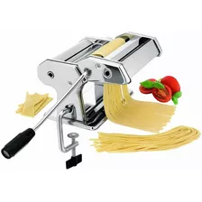 Máquina Para Pasta Tallarines Casero Acero Pocitos Mli Color Gris