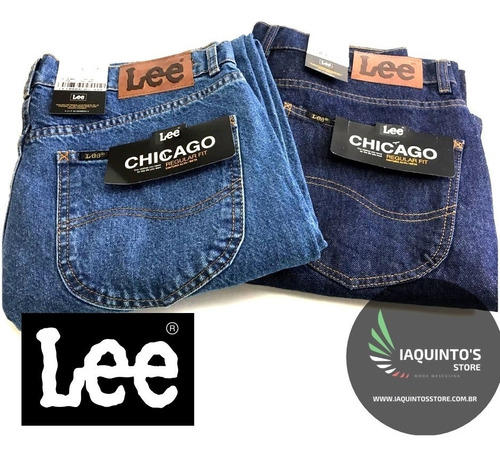 Kit 2 Calça Jeans Lee Chicago Tradicional Original 38 Ao 50