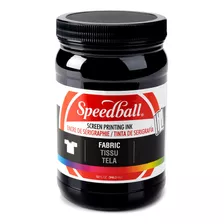 Speedball Tinta De Serigrafa De Tela, 32 Onzas, Color Negro