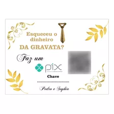 Arte Digital Placa Pix Casamento