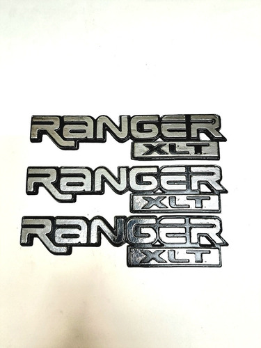 3 Emblemas Laterales Ford Ranger Xlt  1987-2000 Foto 2
