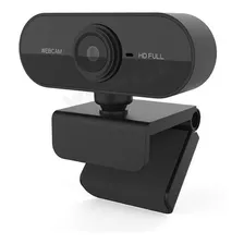 Webcam Full Hd 1080p Com Microfone Home Office Cor Preto